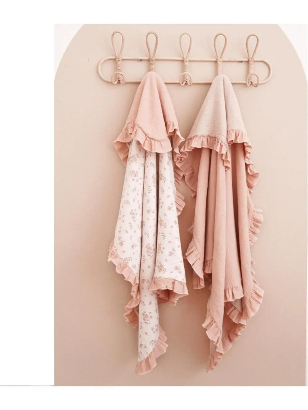 Soft Cotton Muslin Baby Blanket, Reversible Swaddle for Newborns & Toddlers
